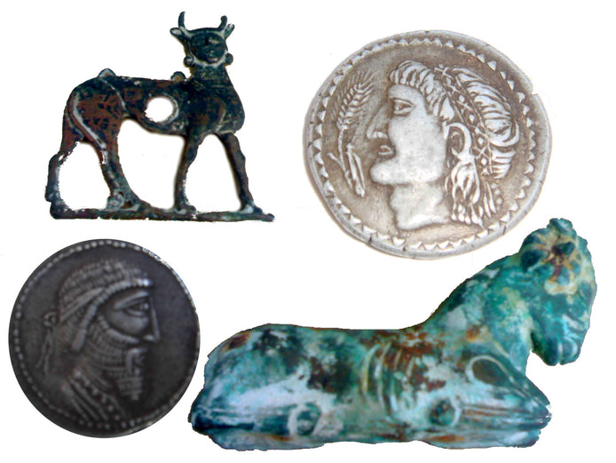 Historic treasure with coins and goat figures detected in Iran